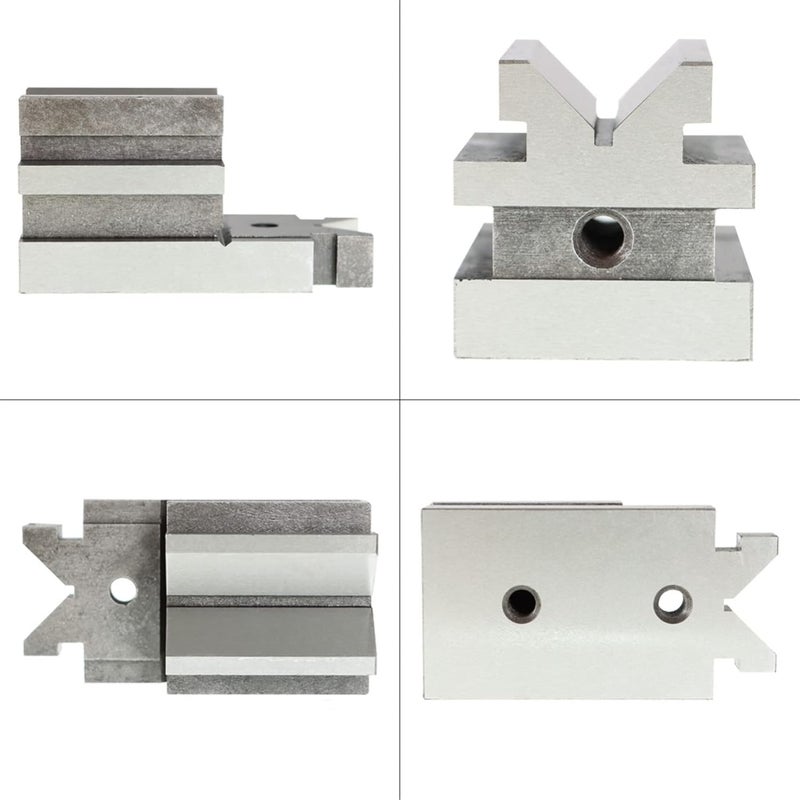 Timunr 3-1/2 x 1-7/8 x 1-7/8 Accuracy V Block with Clamp Set, All Angle Hardened Steel Multi-use Gauge Gage Machinist Tool Fit for Drilling, Milling and Grinding Operations - Image 5